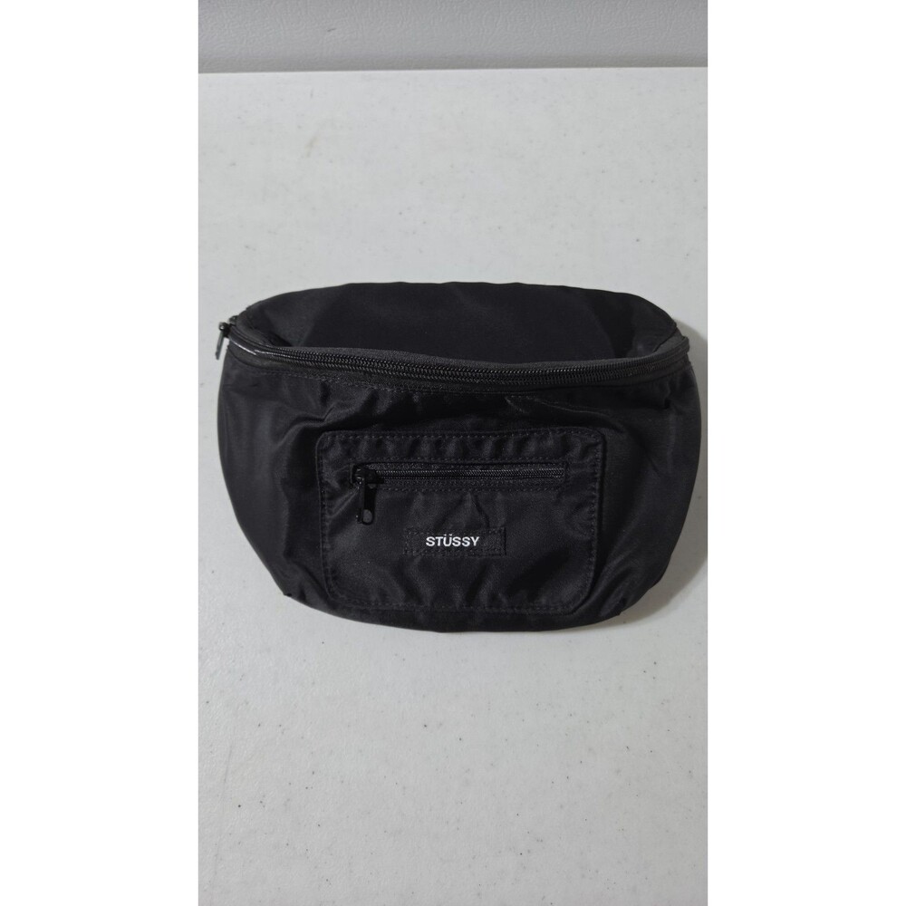 Stussy Japan Black Adjustable Belt Bag Crossbody Bag